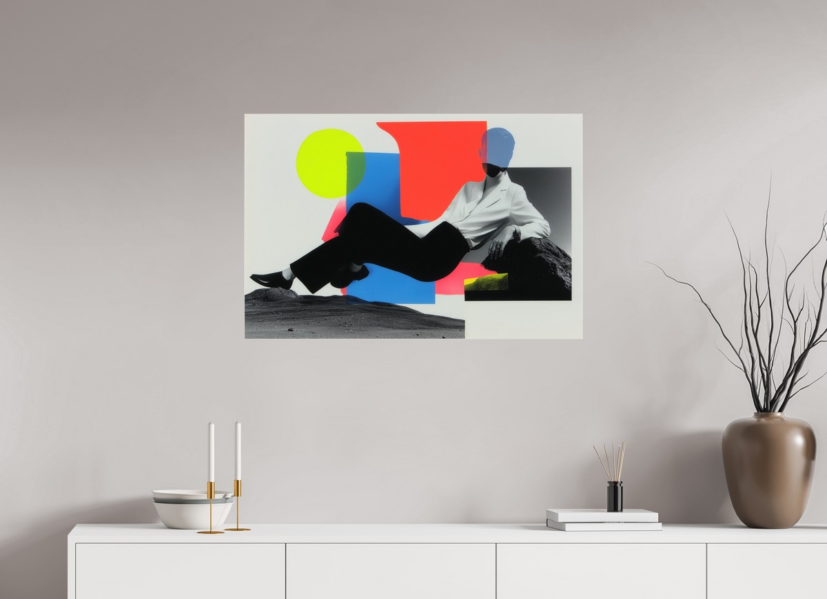 90 x 60 cm, Photo Print Under Acrylic Glass Geometry of Memory II