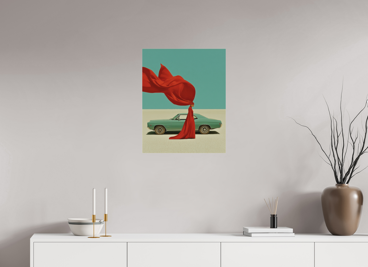 50 x 62,5 cm, Photo Print Under Acrylic Glass Red Horizon IV