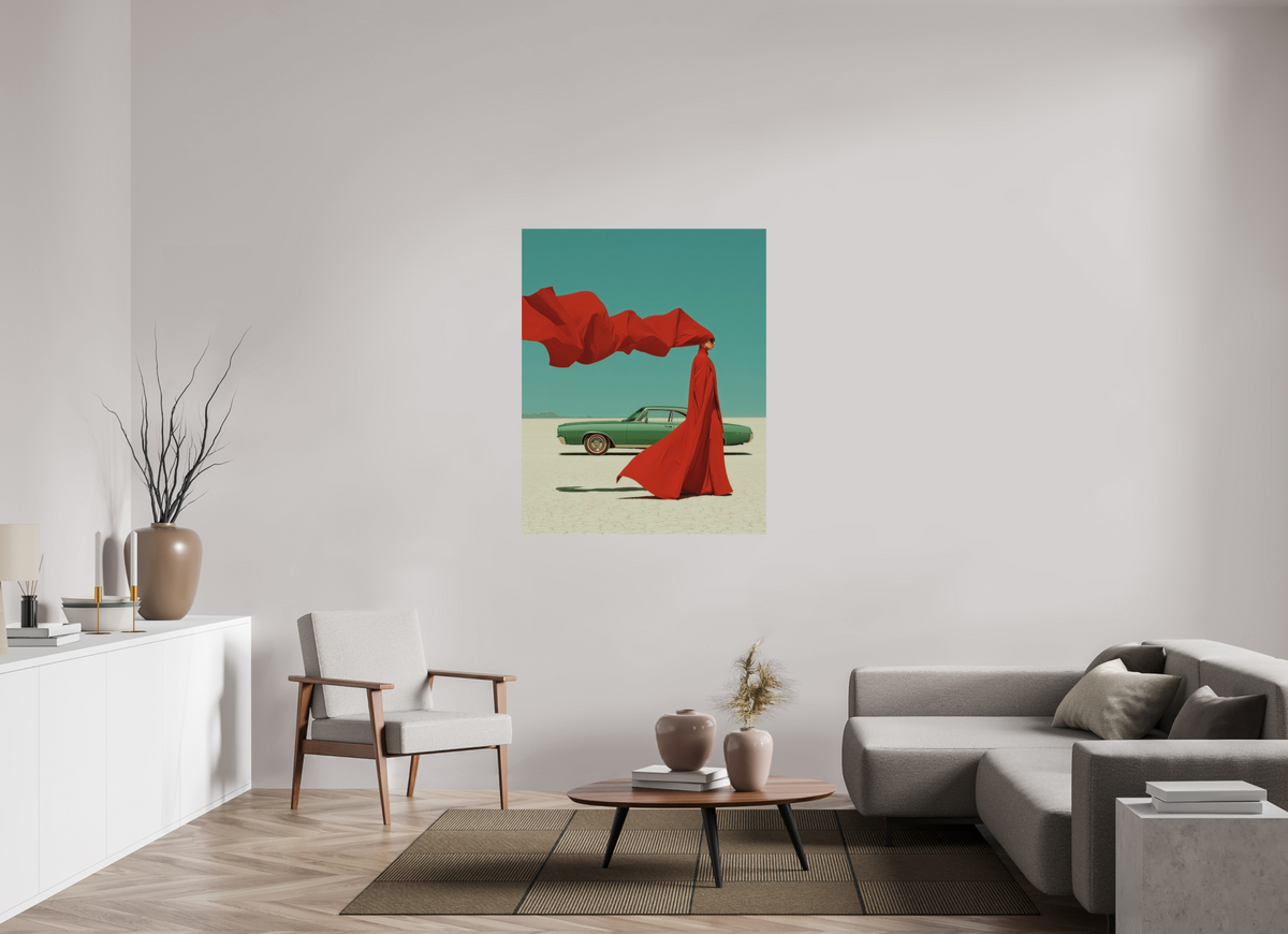 100 x 125 cm, Photo Print On Fuji Crystal DP II Red Horizon XVI