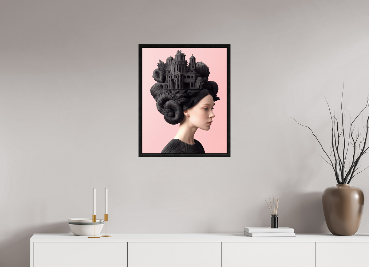 50 x 62,5 cm, Floater Frame Hairdo IXX