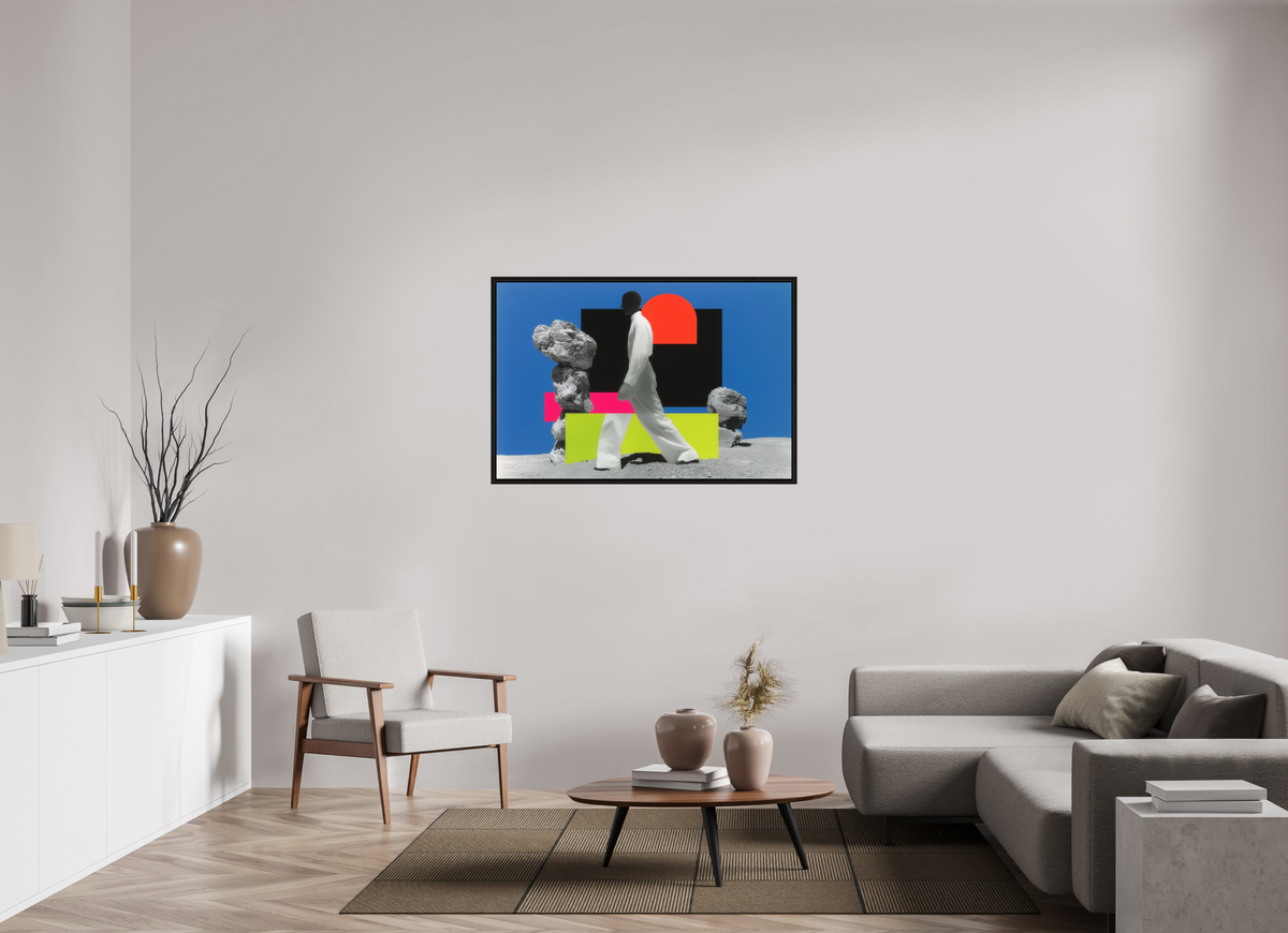 120 x 80 cm, Floater Frame Geometry of Memory I