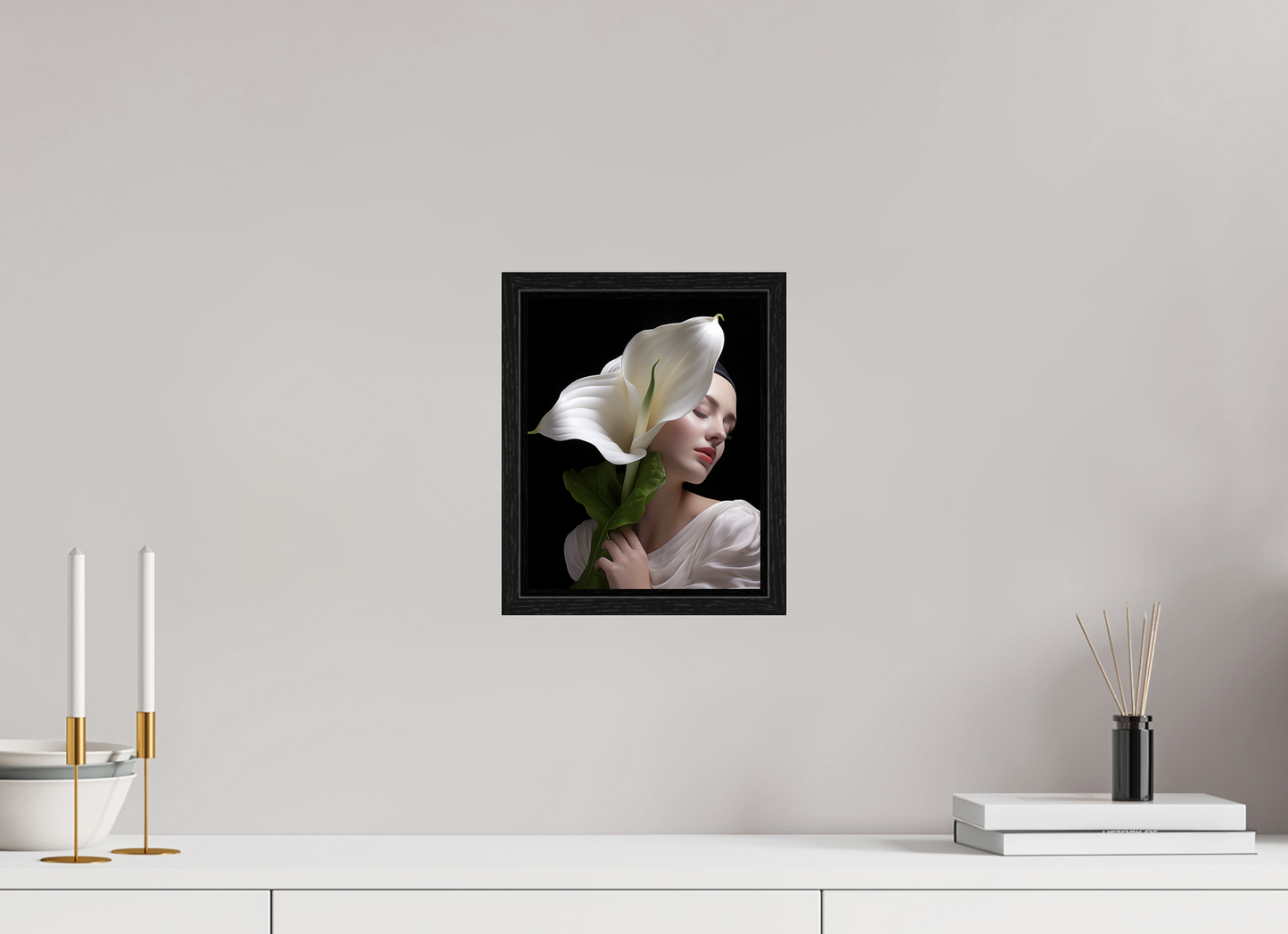 20 x 25 cm, Floater Frame Calla XVII