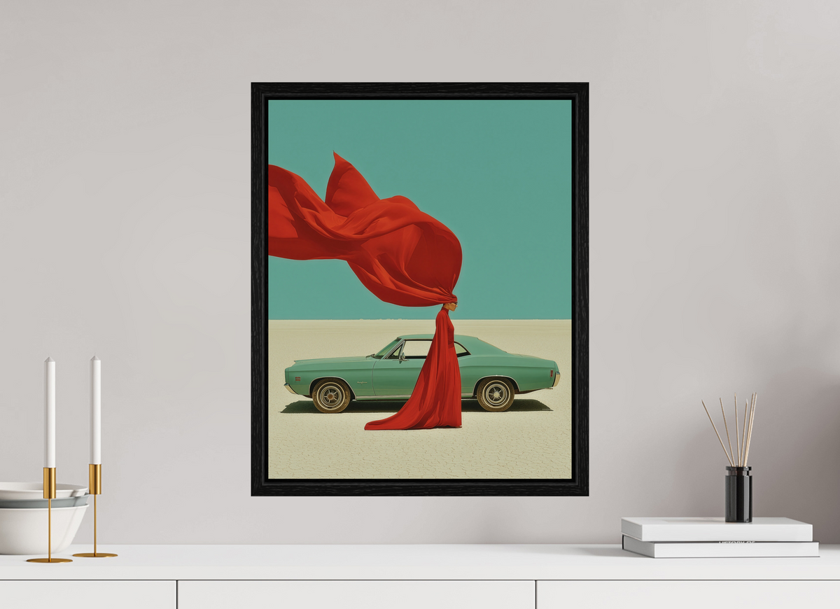 40 x 50 cm, Floater Frame Red Horizon IV