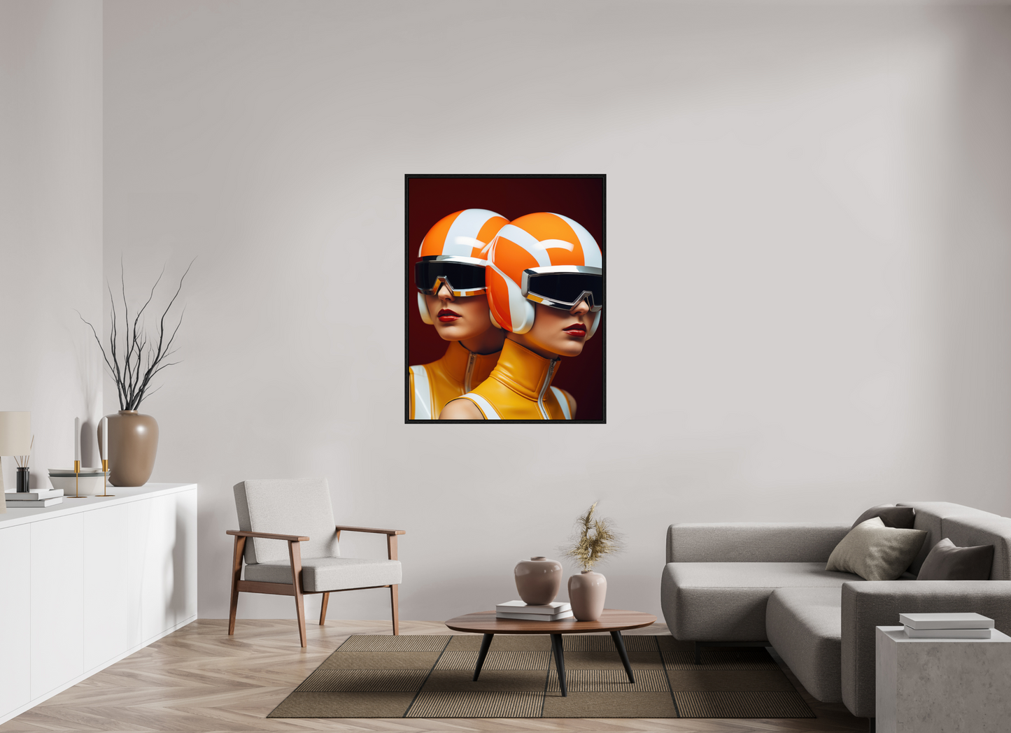 100 x 125 cm, Floater Frame Rollerball IV