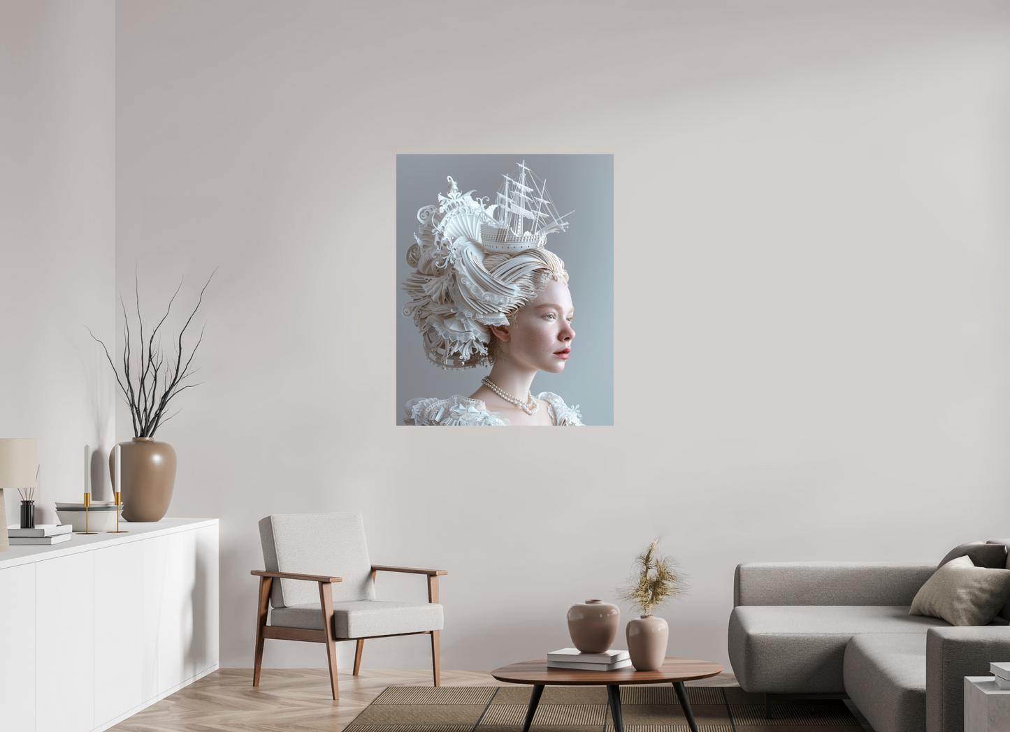 90 x 112,5 cm, Photo Print On Fuji Crystal DP II Hairdo XVIII