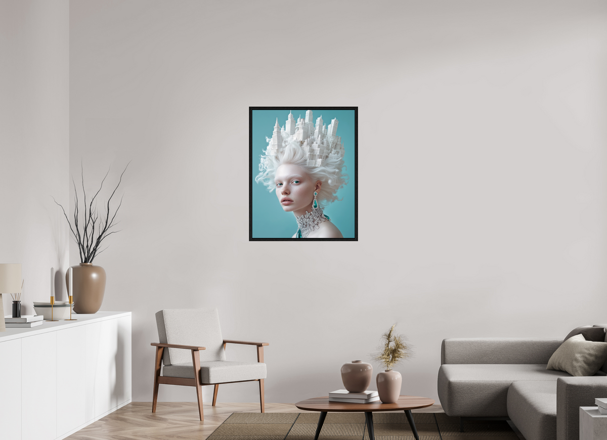 70 x 87,5 cm, Floater Frame Hairdo IV