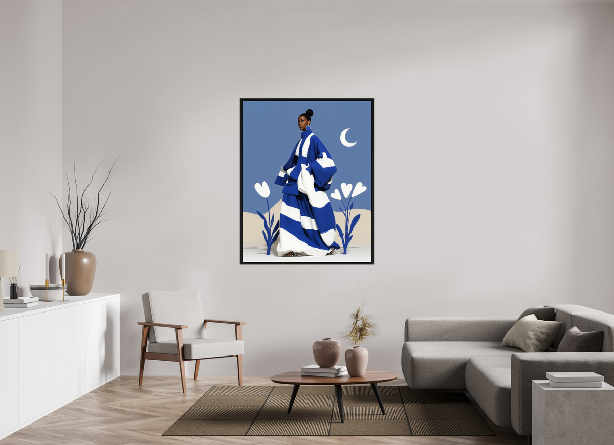 110 x 137,5 cm, Floater Frame Matisse Fashion II