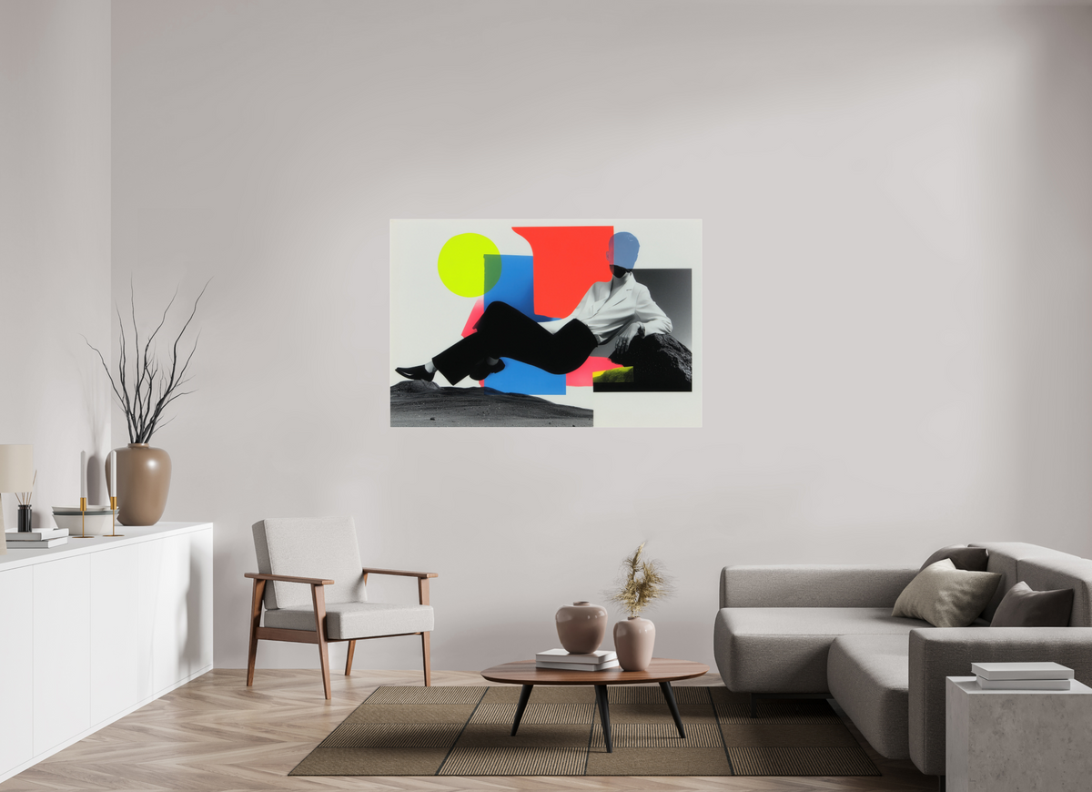 150 x 100 cm, Photo Print Under Acrylic Glass Geometry of Memory II