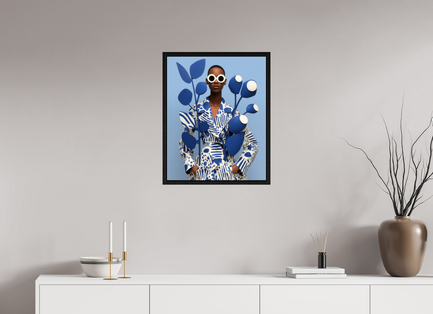 50 x 62,5 cm, Floater Frame Matisse VI