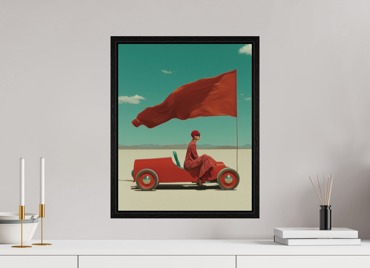 40 x 50 cm, Floater Frame Red Horizon X