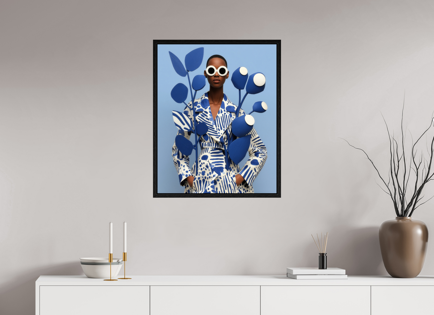 60 x 75 cm, Floater Frame Matisse VI
