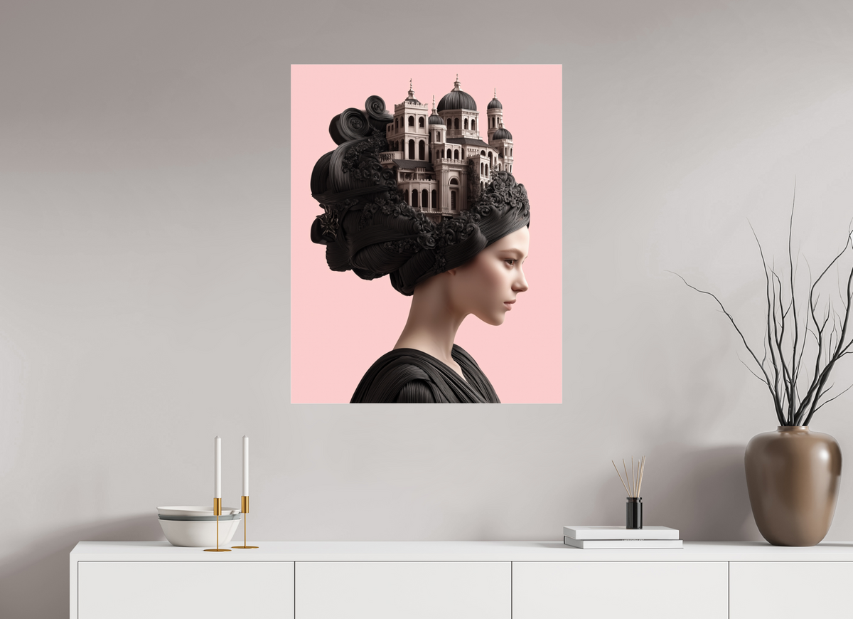 70 x 87,5 cm, Photo Print Under Acrylic Glass Hairdo XXIII