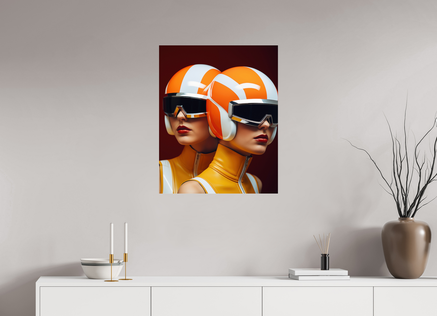 60 x 75 cm, Photo Print Under Acrylic Glass Rollerball IV