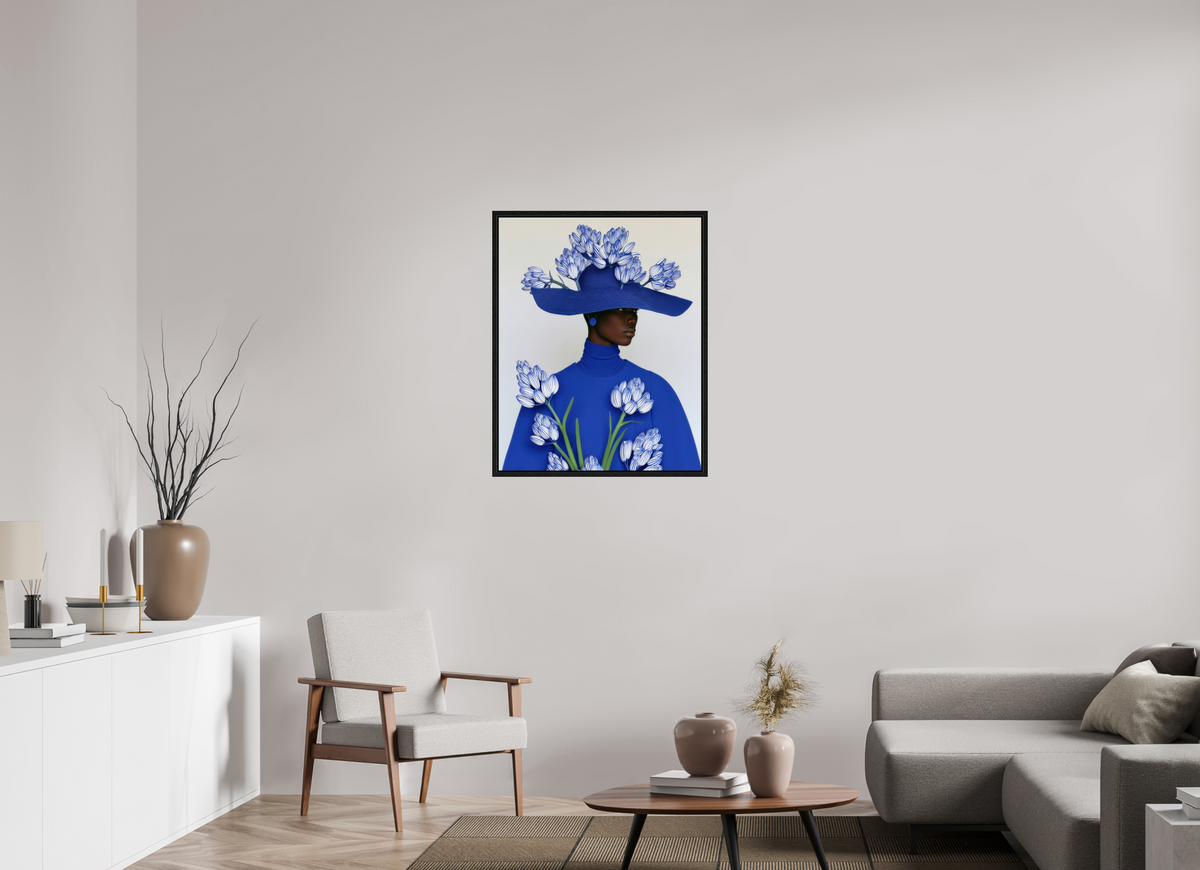 70 x 87,5 cm, Floater Frame Matisse Fashion I