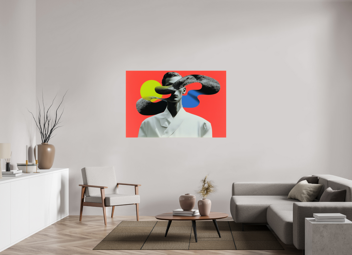 150 x 100 cm, Photo Print Under Acrylic Glass Geometry of Memory VII