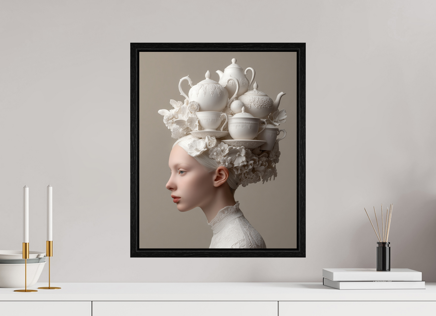 40 x 50 cm, Floater Frame Hairdo III