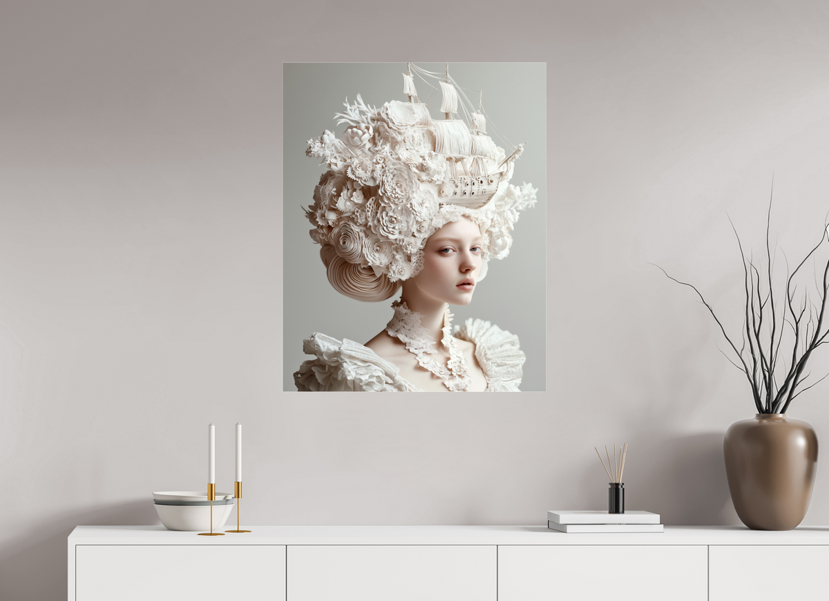 70 x 87,5 cm, Photo Print Under Acrylic Glass Hairdo XXIV
