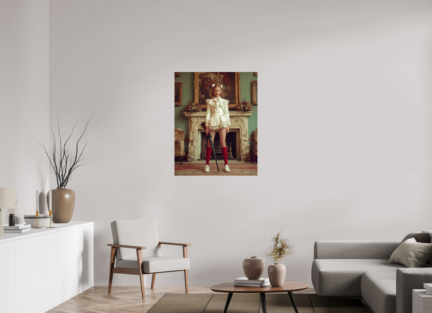 80 x 100 cm, Photo Print Under Acrylic Glass Hunting Season IV