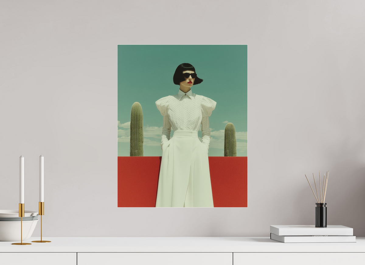 40 x 50 cm, Photo Print Under Acrylic Glass Red Horizon XII