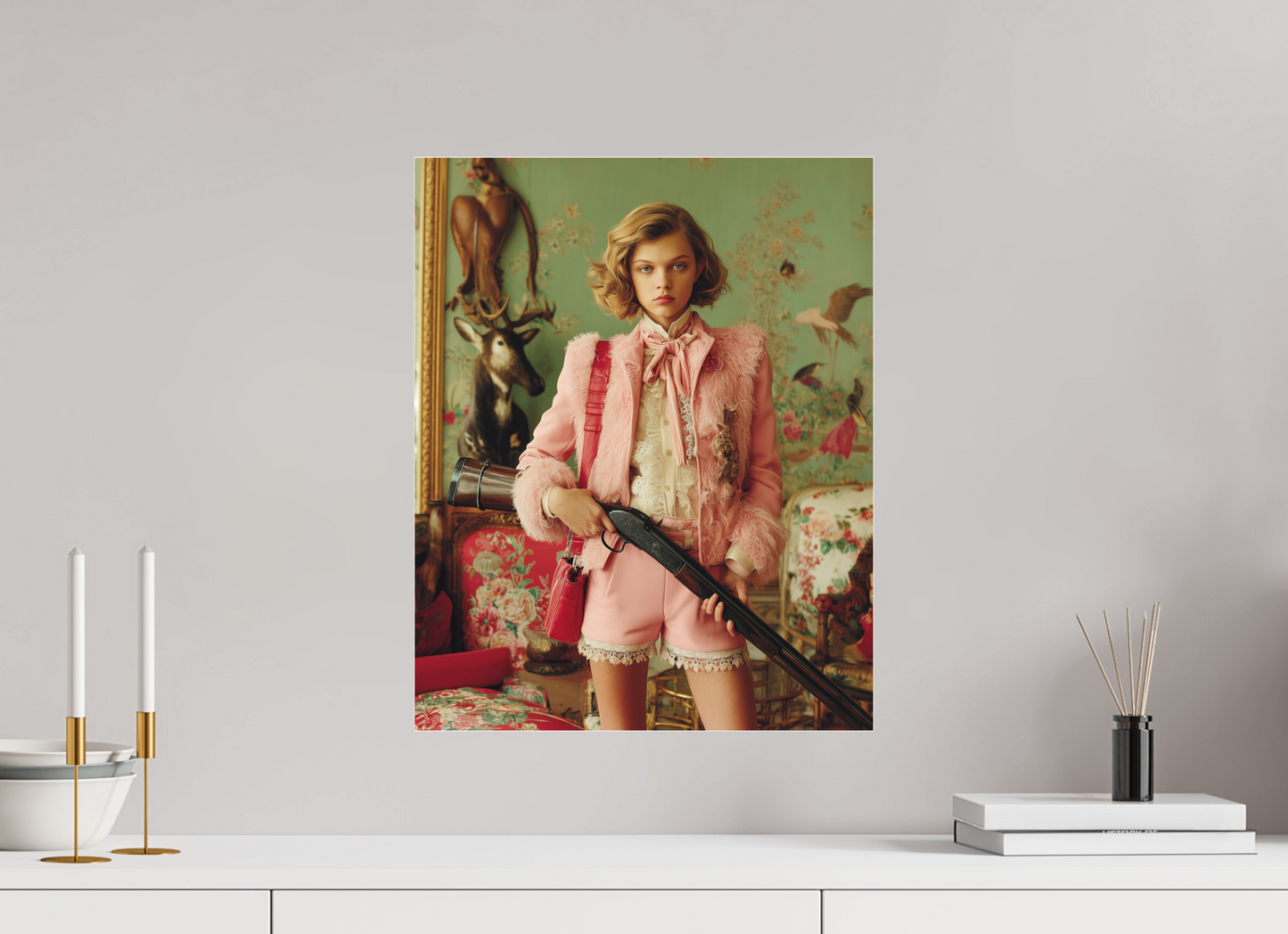 40 x 50 cm, Photo Print Under Acrylic Glass Hunting Season III