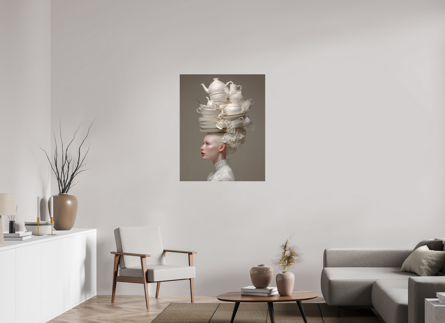 80 x 100 cm, Photo Print Under Acrylic Glass Hairdo V