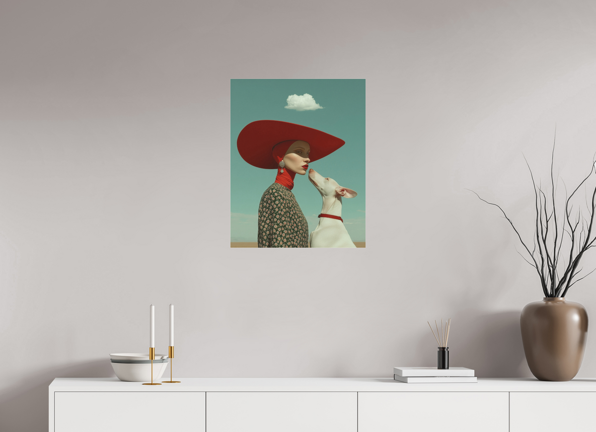 50 x 62,5 cm, Photo Print Under Acrylic Glass Red Horizon VII
