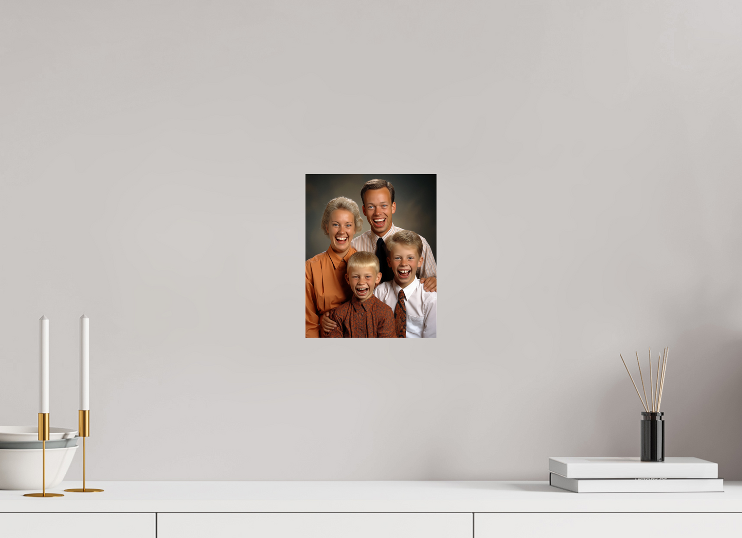 20 x 25 cm, Photo Print Under Acrylic Glass We are family VI