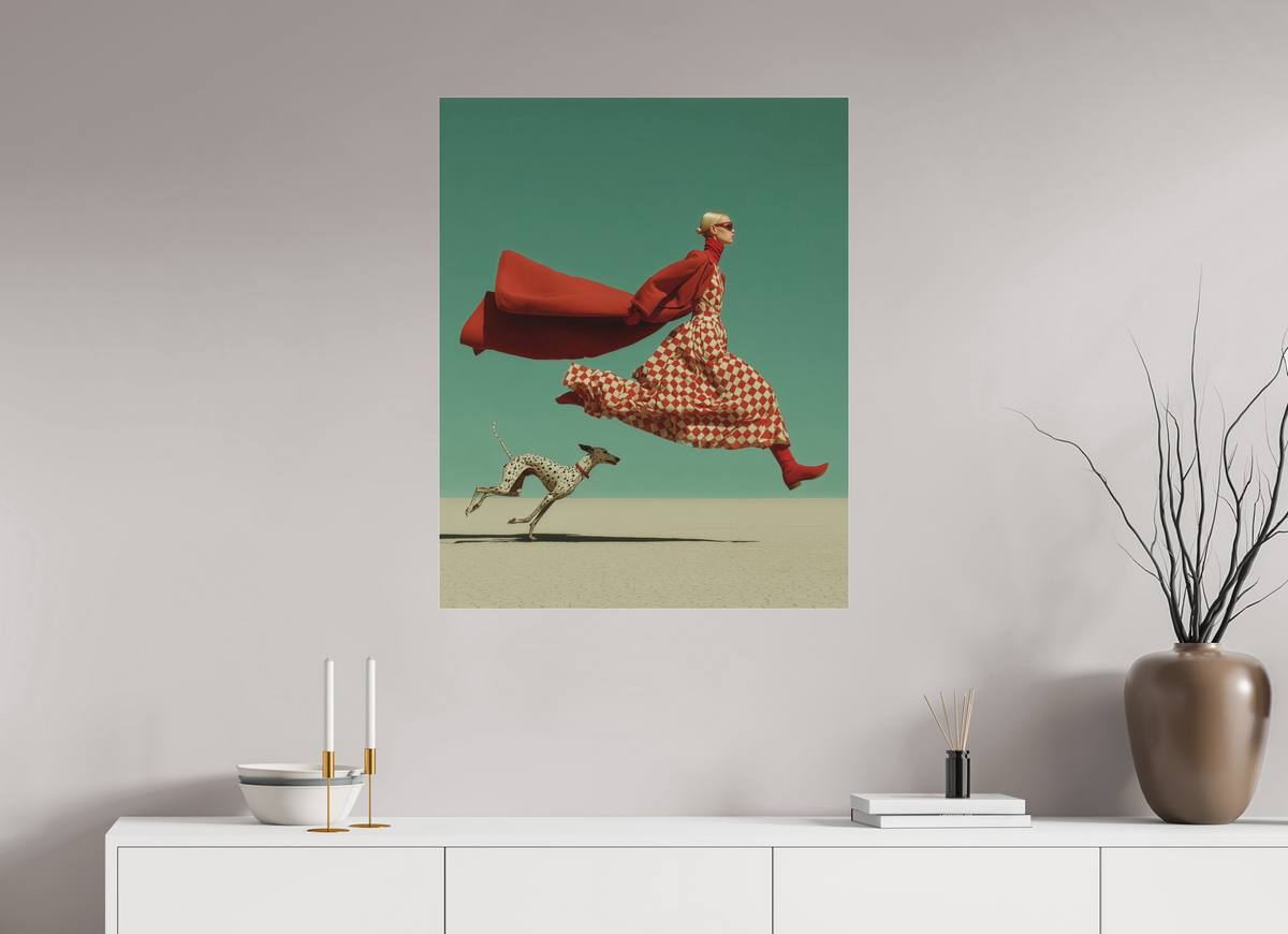 70 x 87,5 cm, Photo Print Under Acrylic Glass Red Horizon II