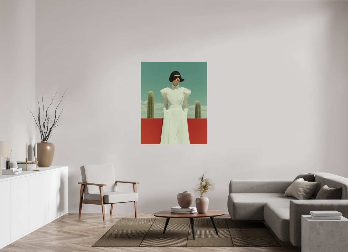100 x 125 cm, Photo Print On Fuji Crystal DP II Red Horizon XII