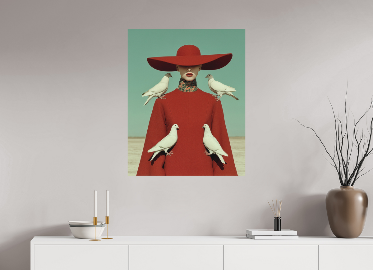 70 x 87,5 cm, Photo Print On Fuji Crystal DP II Red Horizon IX