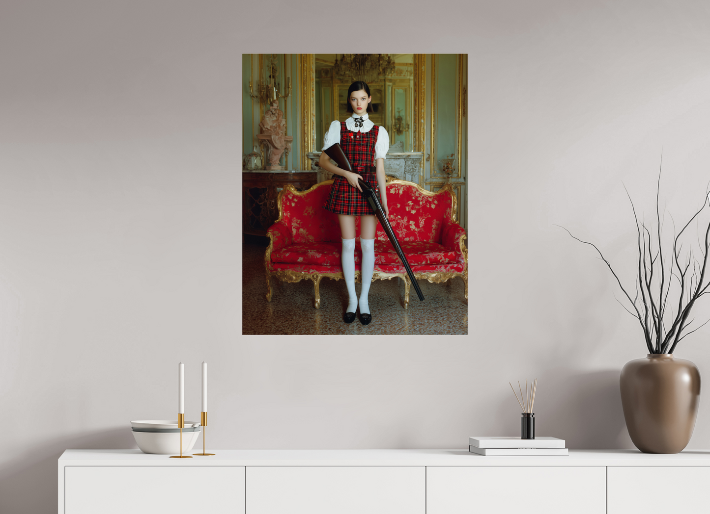 70 x 87,5 cm, Photo Print Under Acrylic Glass Hunting Season II