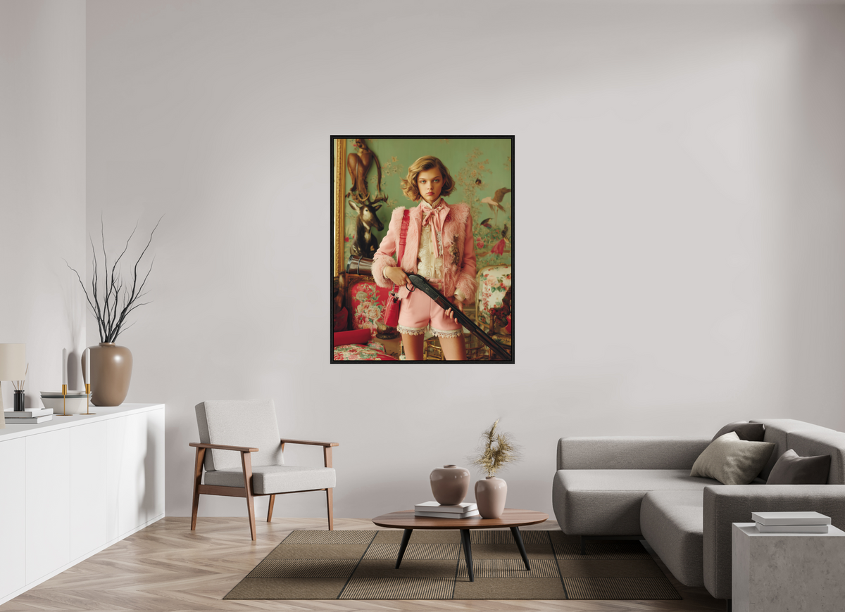 110 x 137,5 cm, Floater Frame Hunting Season III