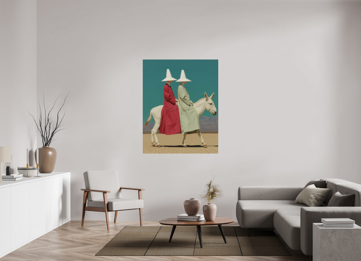 110 x 137,5 cm, Photo Print Under Acrylic Glass Red Horizon IV