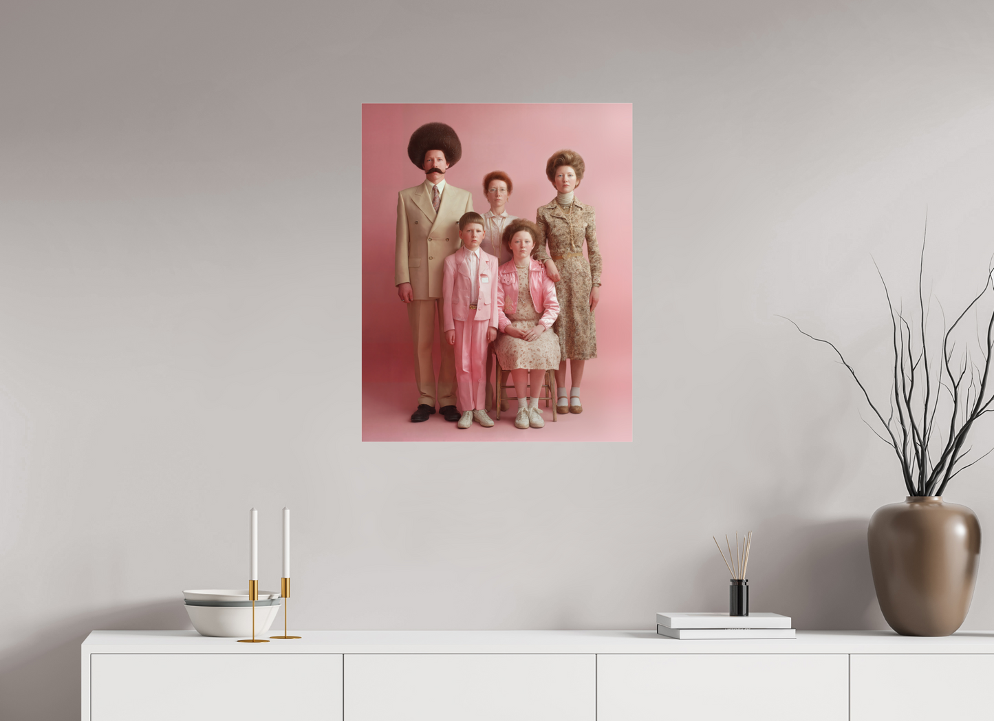 60 x 75 cm, Photo Print Under Acrylic Glass We are family V