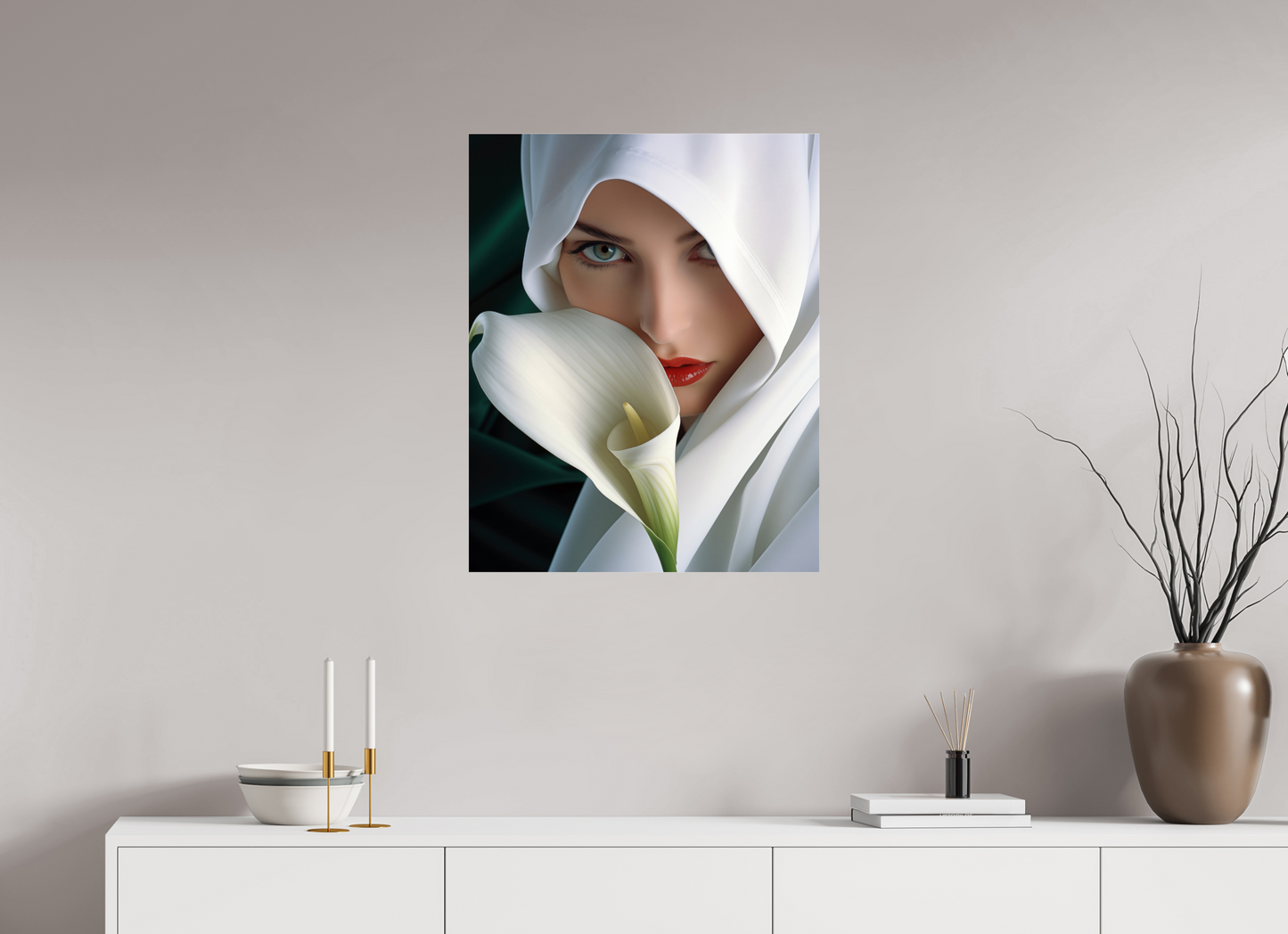 60 x 75 cm, Photo Print Under Acrylic Glass Calla II
