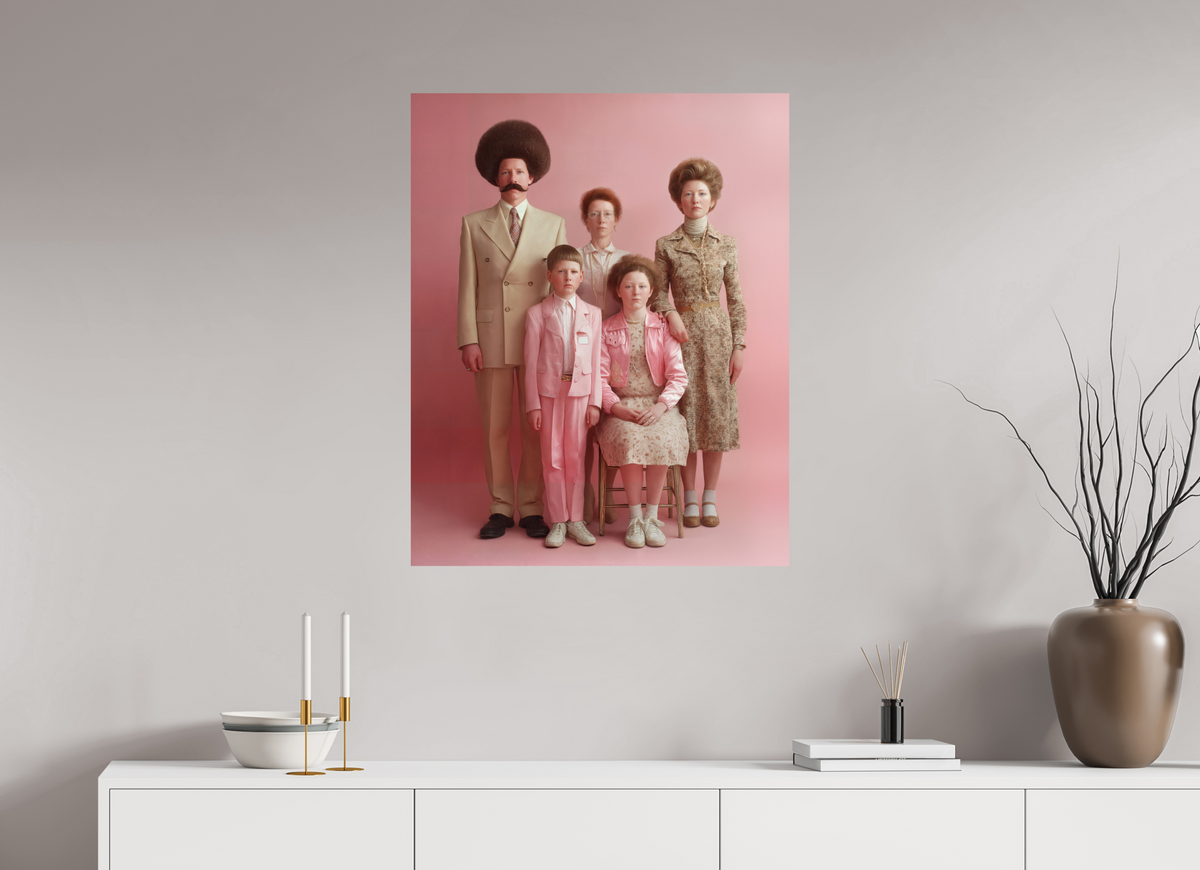 70 x 87,5 cm, Photo Print On Fuji Crystal DP II We are family V