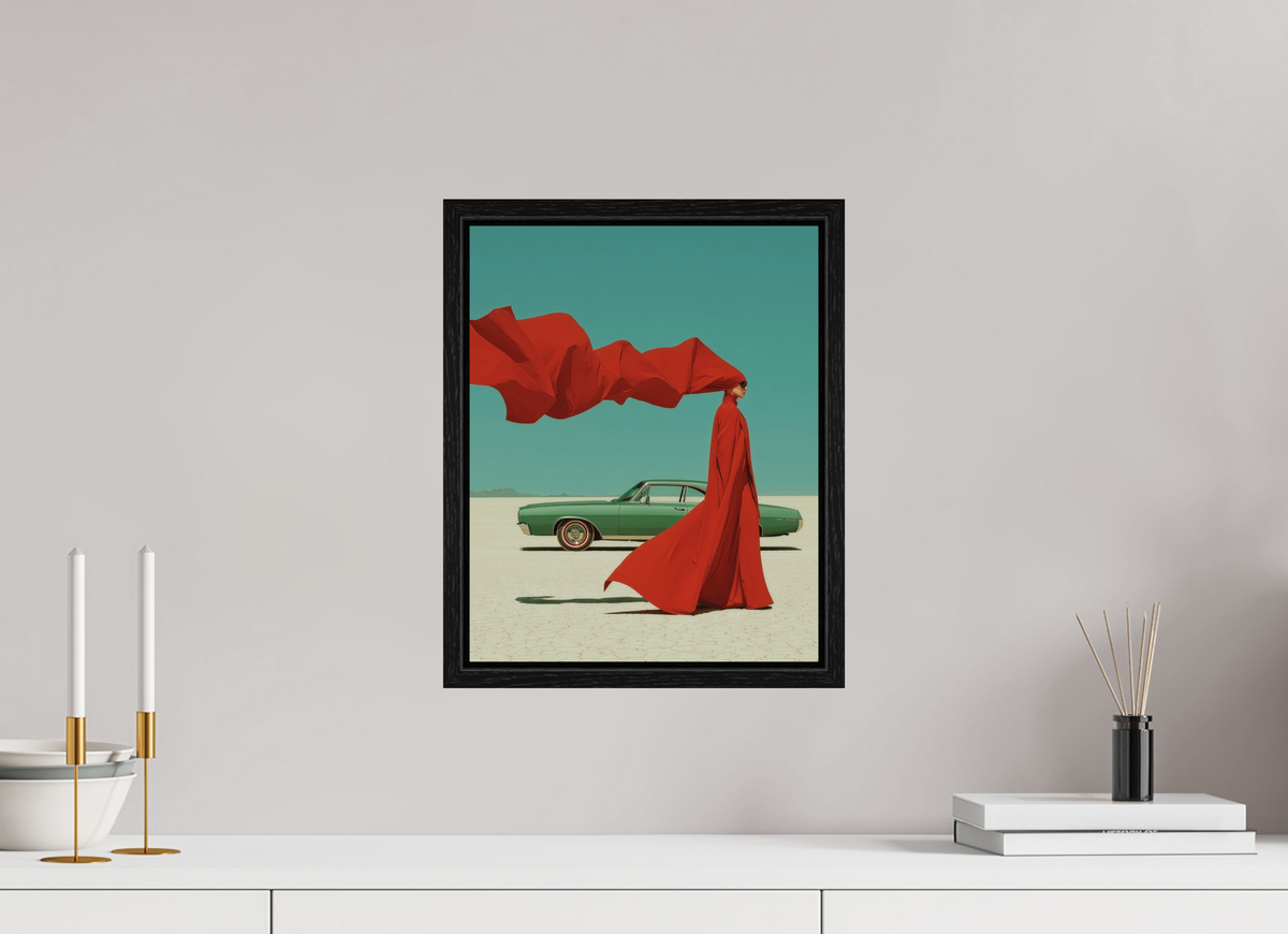 30 x 37,5 cm, Floater Frame Red Horizon XVI