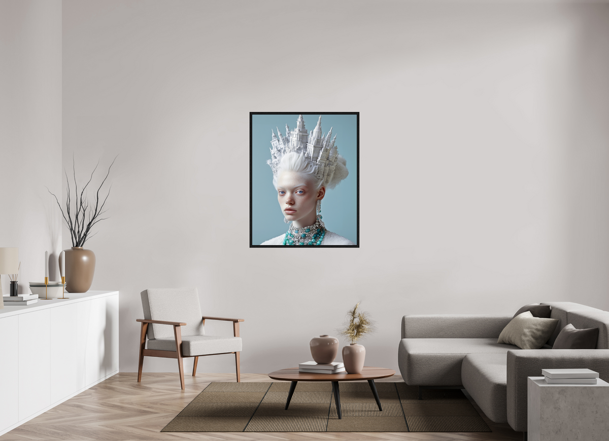 90 x 112,5 cm, Floater Frame Hairdo VI