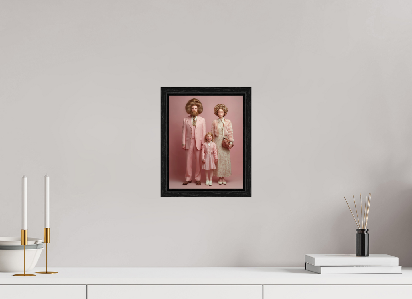 20 x 25 cm, Floater Frame We are family VIII