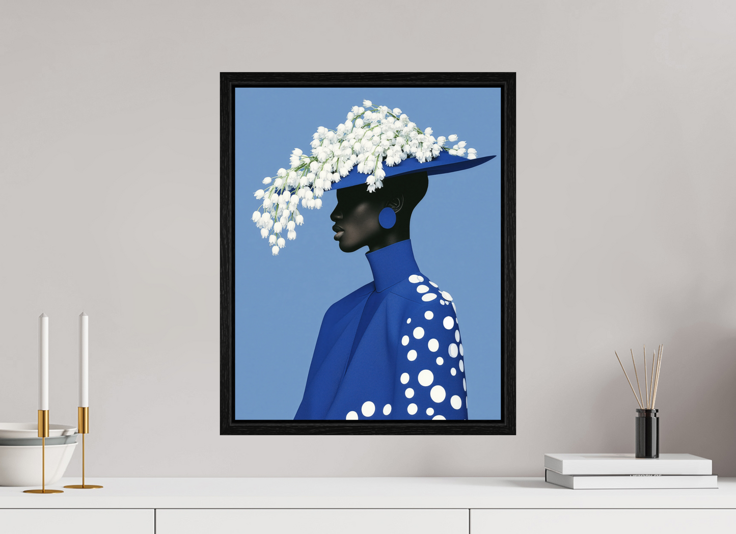 40 x 50 cm, Floater Frame Matisse Fashion XVII