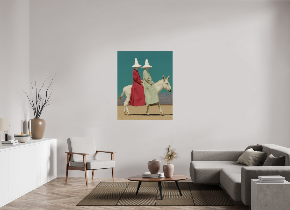 100 x 125 cm, Photo Print Under Acrylic Glass Red Horizon IV
